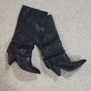 B. Makowsky Black Heeled Boots